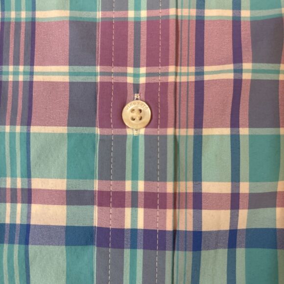 Vineyard Vines On The Go Performance Nylon Shirt Large Plaid - Picture 7 of 8